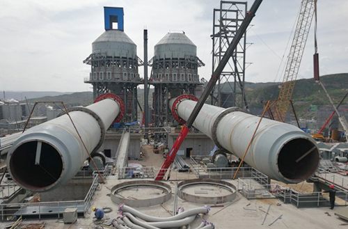 江苏开云手机站登录入口承建东方希望晋中铝业2*1000t/d活性石灰工程施工捷报
